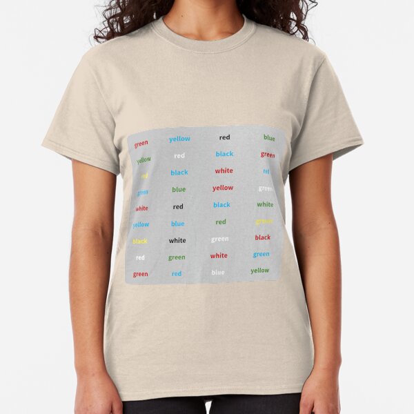 Stroop-Test englisch Classic T-Shirt