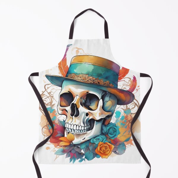 Artikelvorschau, Skull design, Multicolor watercolor skull pattern entworfen und verkauft von oyonni design.