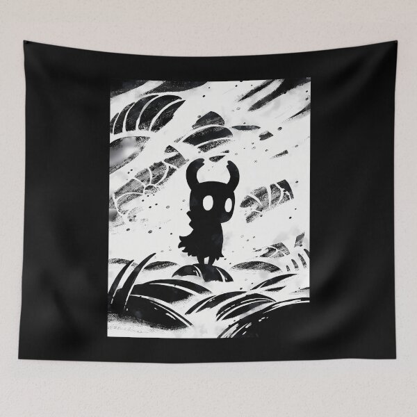 Item preview, Black and White Hollow Knight 	 designed and sold by GrassThorn.