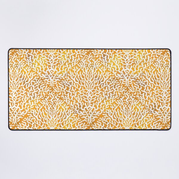 Item preview, warm yellow watercolor coral reef pattern- Frutti di mare collection - abstract texture designed and sold by RenattaZare.