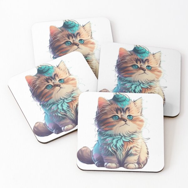 Item preview, cute cat illustration sticker designed and sold by Tape2Sticker.