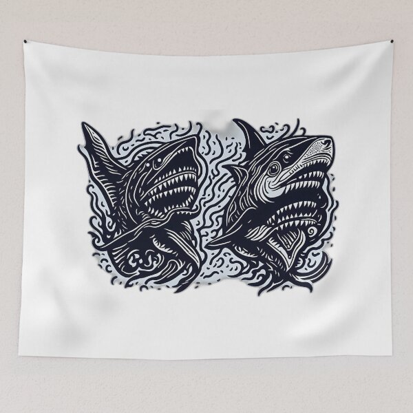 Item preview, Traditional Shark Tales: American Traditional Shark Tattoo Art designed and sold by FashionRex.