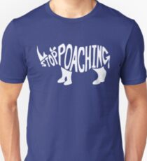 Stop Poaching Rhino: White Unisex T-Shirt