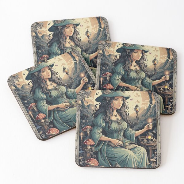 Item preview, Mystical Witch Core Tarot Art - WhimsiGoth Magic Collection designed and sold by FuroAI.