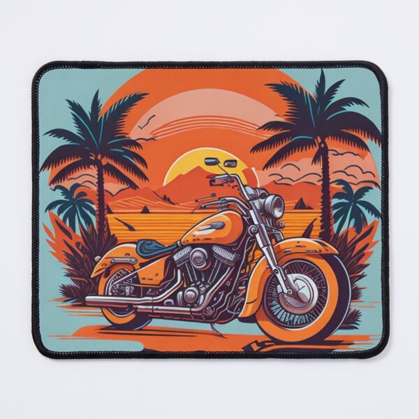 Item preview, Motorcycle illustration, landscape designed and sold by jsebouvi.