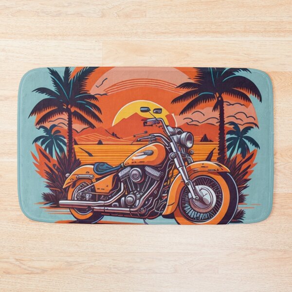 Item preview, Motorcycle illustration, landscape designed and sold by jsebouvi.