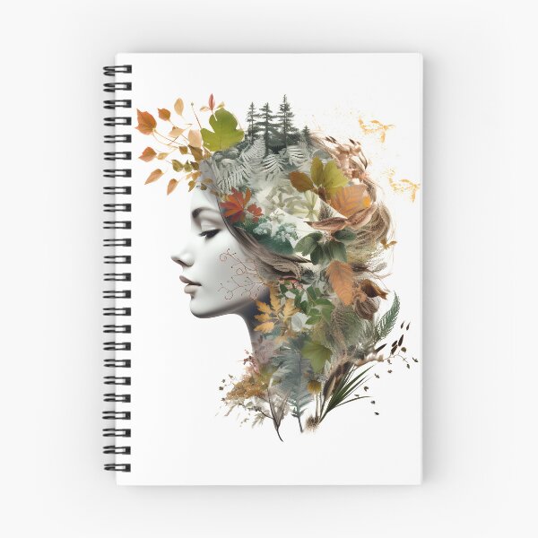 Item preview, Nature girl with leaves designed and sold by naatala.