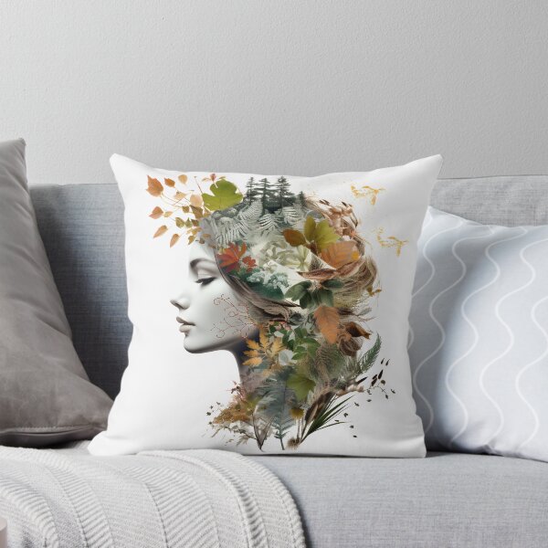 Item preview, Nature girl with leaves designed and sold by naatala.