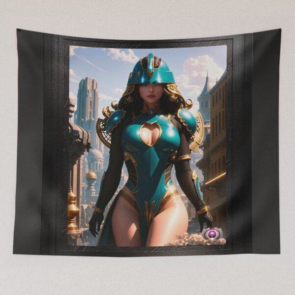 Item preview, The Mesmerizing Cadet Yacina Astranaetus Captivating Fantasy AI Concept Art by Xzendor7 designed and sold by Xzendor7 Digital Art Creations.