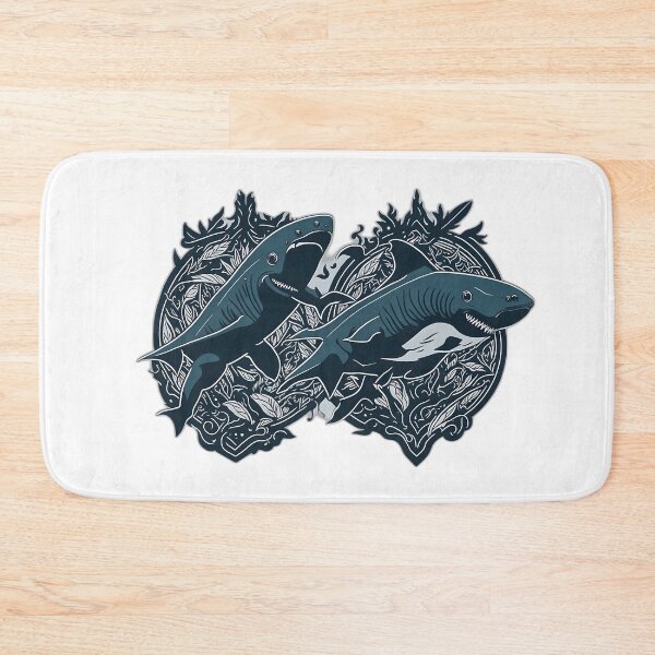 Item preview, Inked Ocean Predators: American Traditional Shark Tattoos designed and sold by FashionRex.