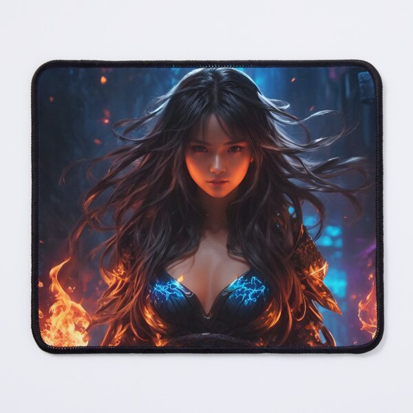 Item preview, Maga Fire, Drawing, fire, magic, nocturnal, dark, elf designed and sold by Chemikal1993.