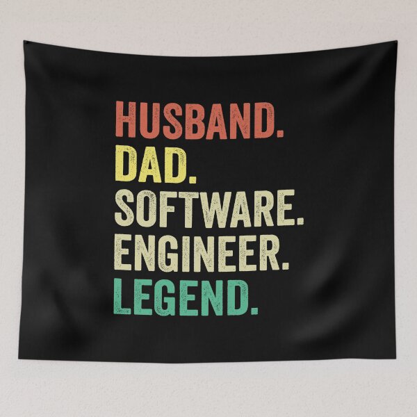 Artikelvorschau, Vater, Ehemann, Software-Ingenieur, Legende, Software-Ingenieur, Vater entworfen und verkauft von jingdomdesgine.
