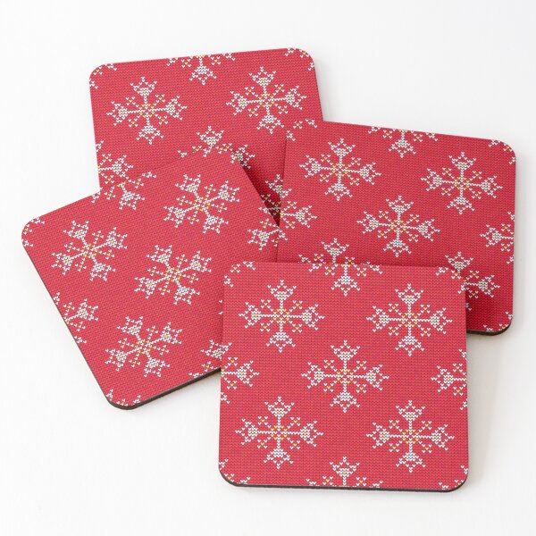 Item preview, Red Traditional Snowflakes Pattern - Merry Christmas  designed and sold by Allomensiaa.