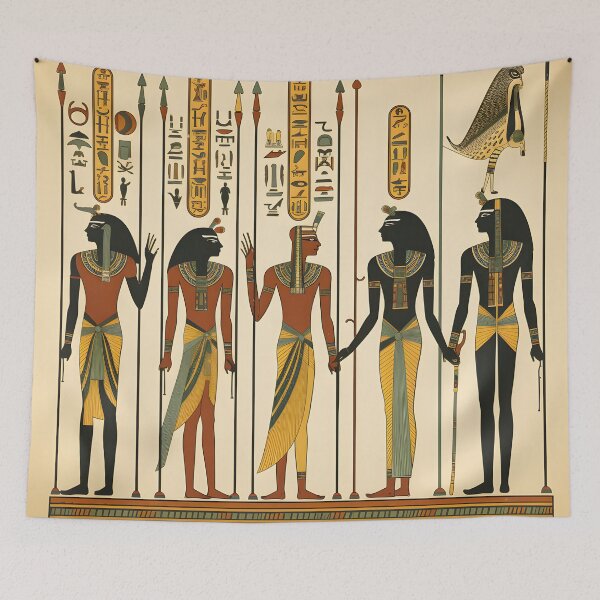 Item preview, Ancient Egypt Seamless Pattern - Timeless Elegance  designed and sold by AlienSkinEyes.