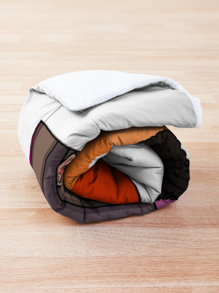 Thumbnail 4 of 6, Comforter, Heartstopper Darcy And Tara With Lesbian Pride Flag designed and sold by forbetterworld.