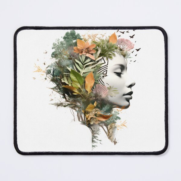 Item preview, Nature girl with leaves designed and sold by naatala.