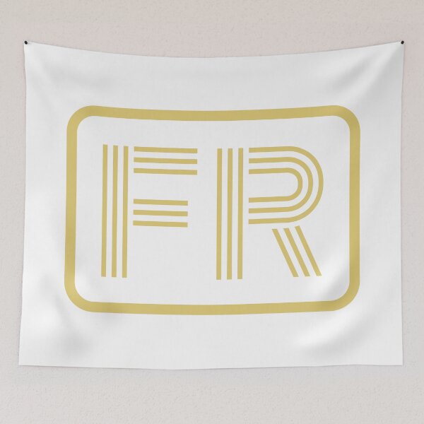 Item preview, FR Initials Gold Geometric Letters designed and sold by Jeallan Designs.