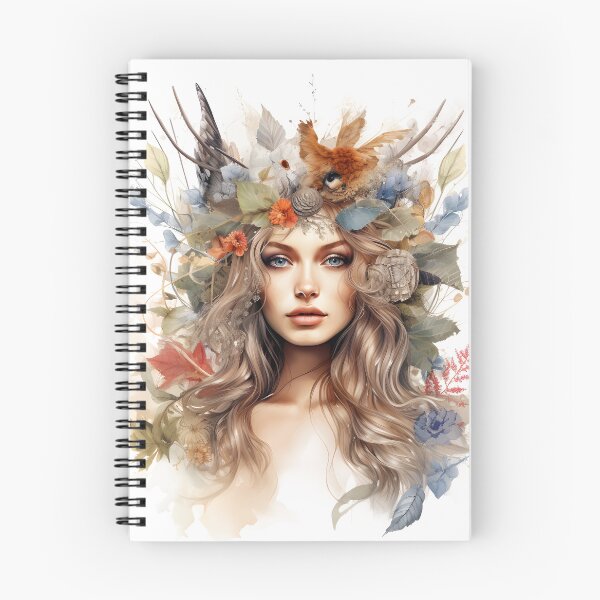 Item preview, Nature women with leaves and flowers designed and sold by naatala.