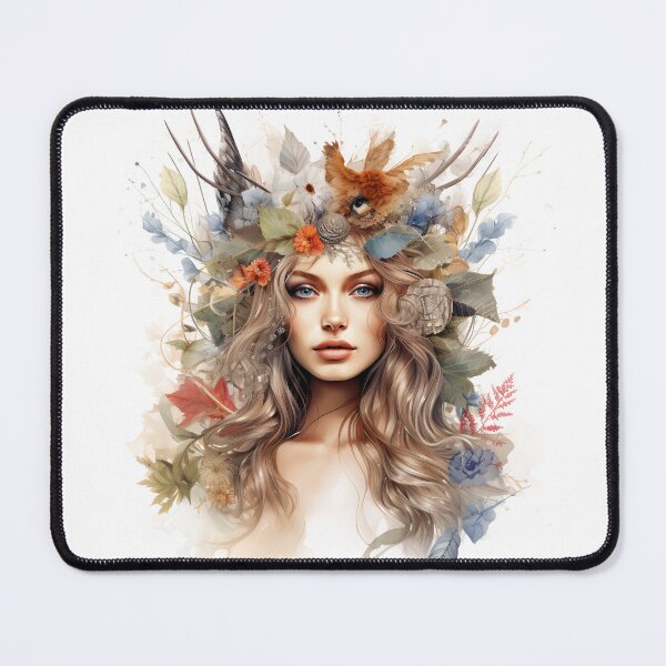 Item preview, Nature women with leaves and flowers designed and sold by naatala.