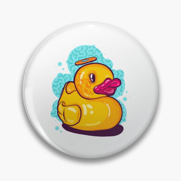 Item preview, Funny Rubber Duck cartoon graffiti character - 80s style print  designed and sold by EneidaDestefano.