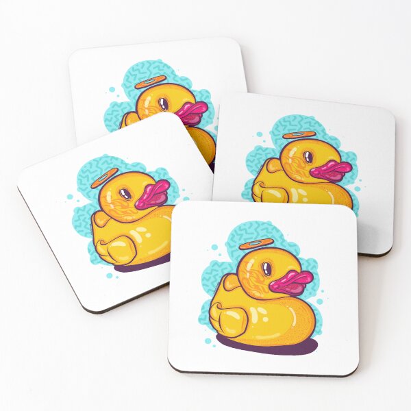 Item preview, Funny Rubber Duck cartoon graffiti character - 80s style print  designed and sold by EneidaDestefano.