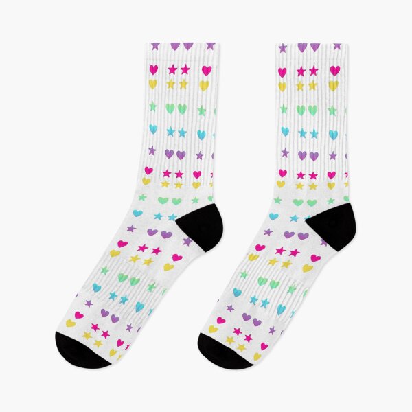 Item preview, Cute soft  rainbow colorful pastel hearts and stars pack  designed and sold by Yaragold.