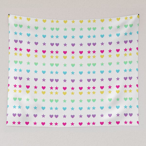 Item preview, Cute soft  rainbow colorful pastel hearts and stars pack  designed and sold by Yaragold.
