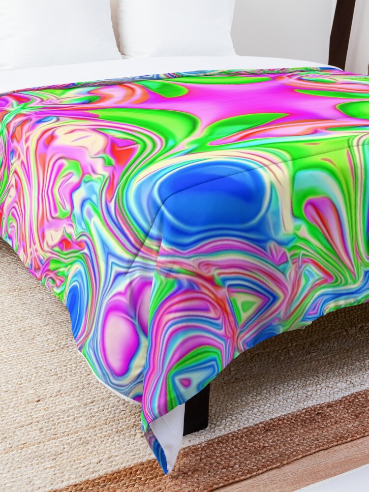 Alternate view of Colors, funky, funky! Comforter