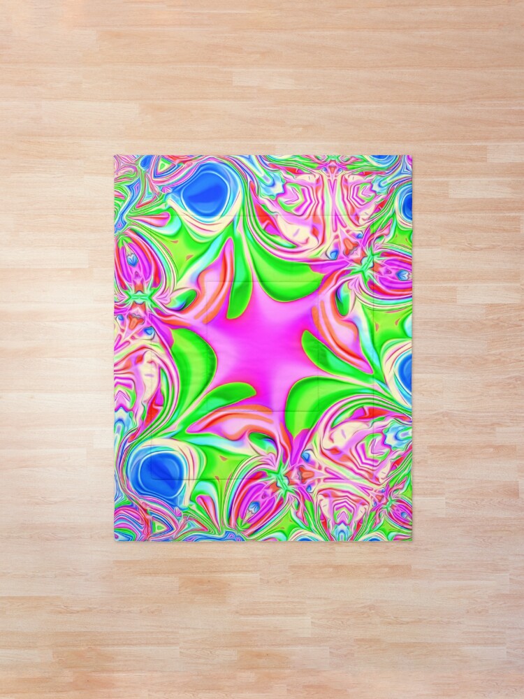 Alternate view of Colors, funky, funky! Comforter