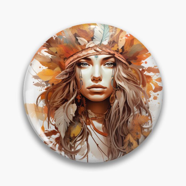 Item preview, Nature outumn girl with leaves designed and sold by naatala.