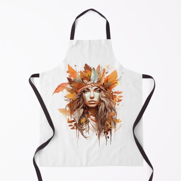 Item preview, Nature outumn girl with leaves designed and sold by naatala.