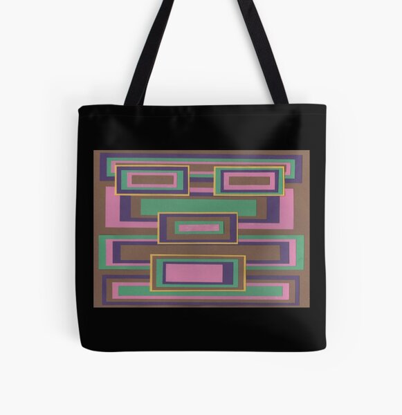 I Hit Big (Facemadics abstract face colorful contemporary) All Over Print Tote Bag