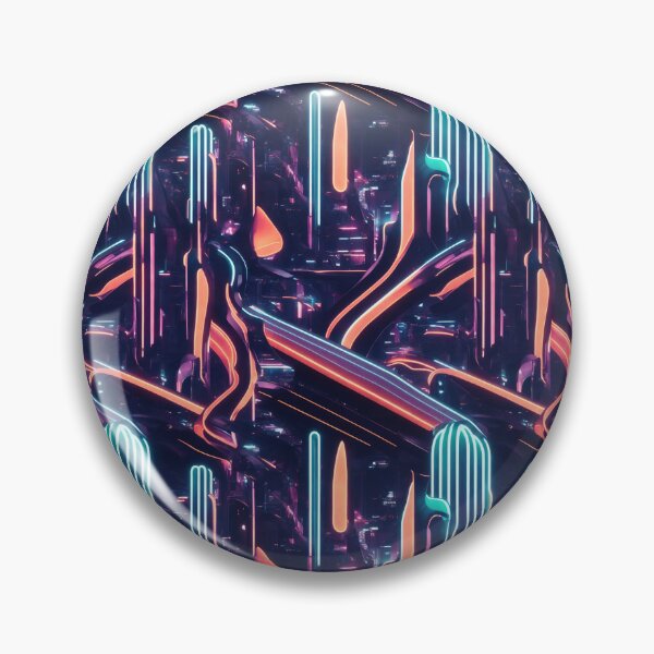 Item preview, Metropolis at night, neon lights, transportation designed and sold by CoolPixels.