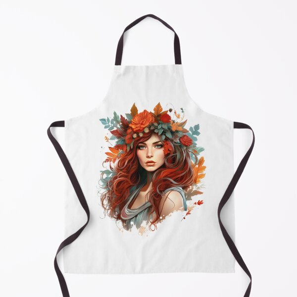 Item preview, Nature outumn girl with colorfull leaves designed and sold by naatala.