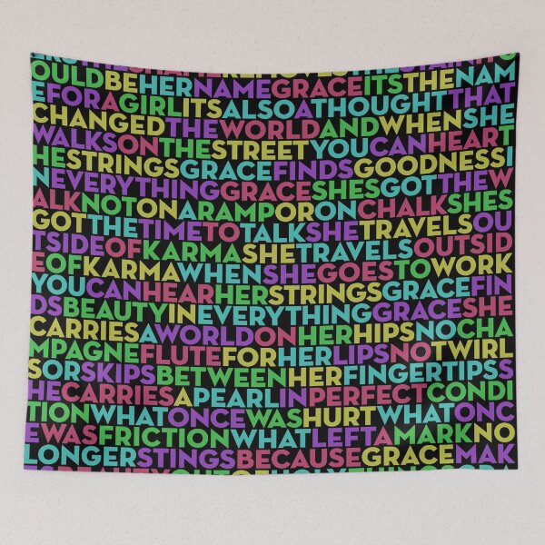 Item preview, Grace - U2 (lyrics) v.1 designed and sold by x1brett.