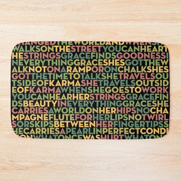 Item preview, Grace - U2 (lyrics) v.3 designed and sold by x1brett.