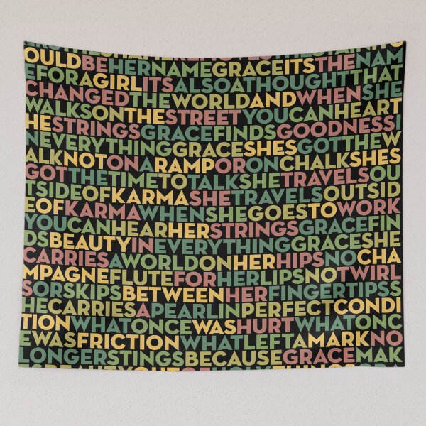 Item preview, Grace - U2 (lyrics) v.3 designed and sold by x1brett.