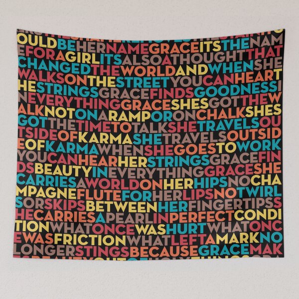 Item preview, Grace - U2 (lyrics) v.5 designed and sold by x1brett.