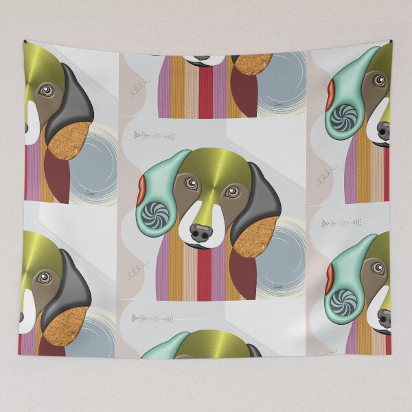 Item preview, Dachshund Stylized designed and sold by lanrestudio.