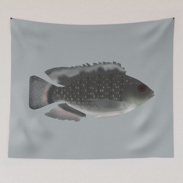 Item preview, Blue Spotted Tilapia designed and sold by fishfolkart.