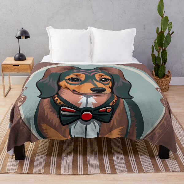 Item preview, spotted dachshund heart drawing designed and sold by TaevasDesign.