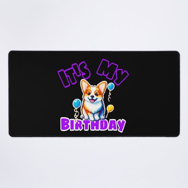 Item preview, Corgi it's my birthday designed and sold by Roxburylane.