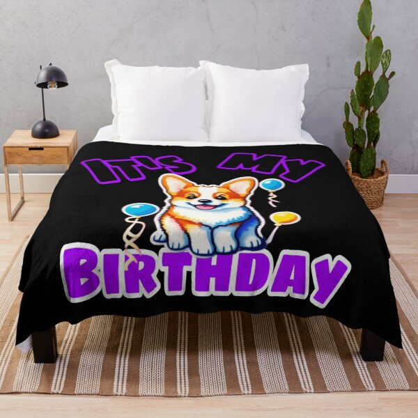 Item preview, Corgi it's my birthday  designed and sold by Roxburylane.