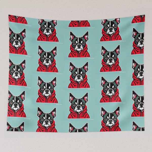 Item preview, Boston Terrier Pop Art designed and sold by FunnehGacha.