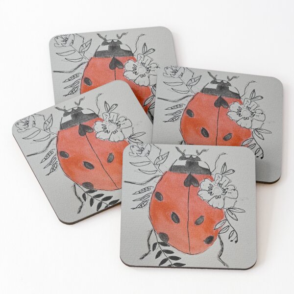Item preview, Ladybird flower design designed and sold by loubie76.
