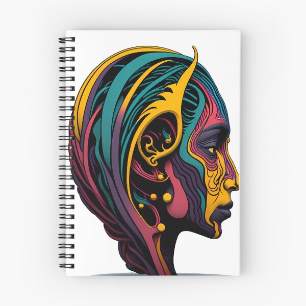 Item preview, Inner ear abstract human head colorful designed and sold by TaevasDesign.