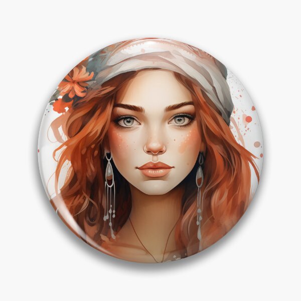 Item preview, Nature boho style girl face  designed and sold by naatala.