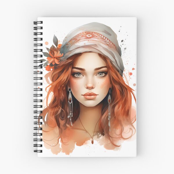 Item preview, Nature boho style girl face  designed and sold by naatala.