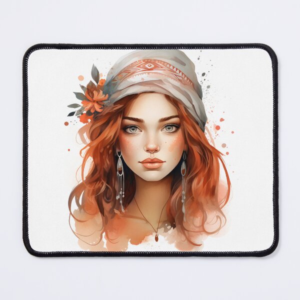 Item preview, Nature boho style girl face designed and sold by naatala.