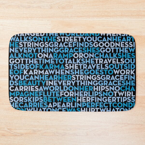 Item preview, Grace - U2 (lyrics) v.8 designed and sold by x1brett.